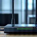Modern broadband hub connected in office